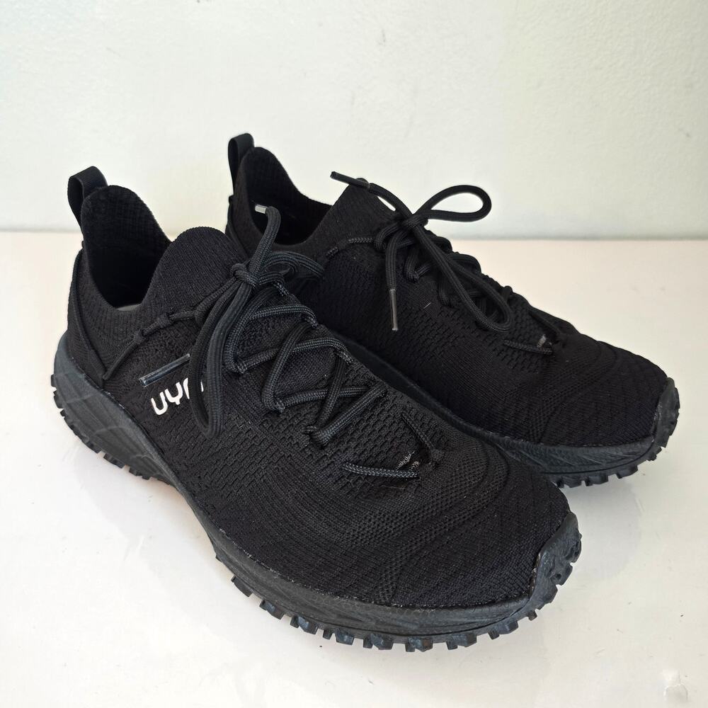 UYN Urban Trail Naked Shoes Womens 8.5 Black Merino Running Outdoor Granola Girl